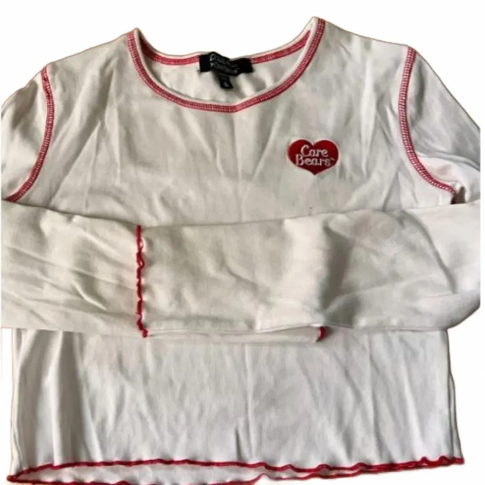 Dolls Kill Carebears Long Sleeve baby tee Top Size S